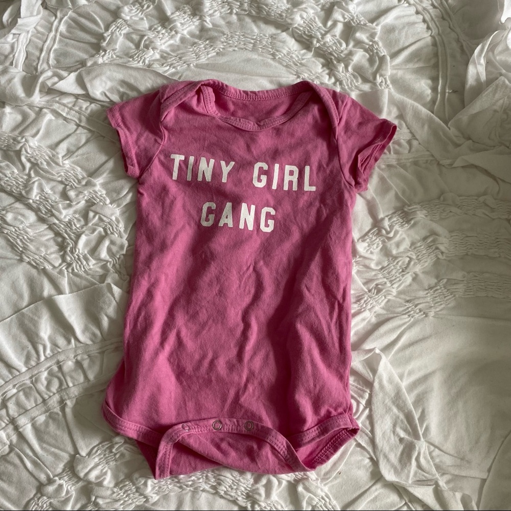 Jean & June Tiny Girl Gang bubble gum pink